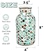 YIMITEE Blue Glass Flower Vase, 8 Inch Decorative Mosaic Vases, Modern Wedding Mosaic Centerpiece Vase, Handmade Mirror Glitter Bud Vase for Home Decor, Living Room, Kitchen, Balcony, Office