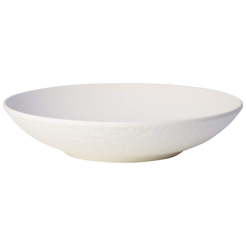 Villeroy & Boch Manufacture Rock Blanc Suppenteller 1,1l 6er Set weiß Porzellan