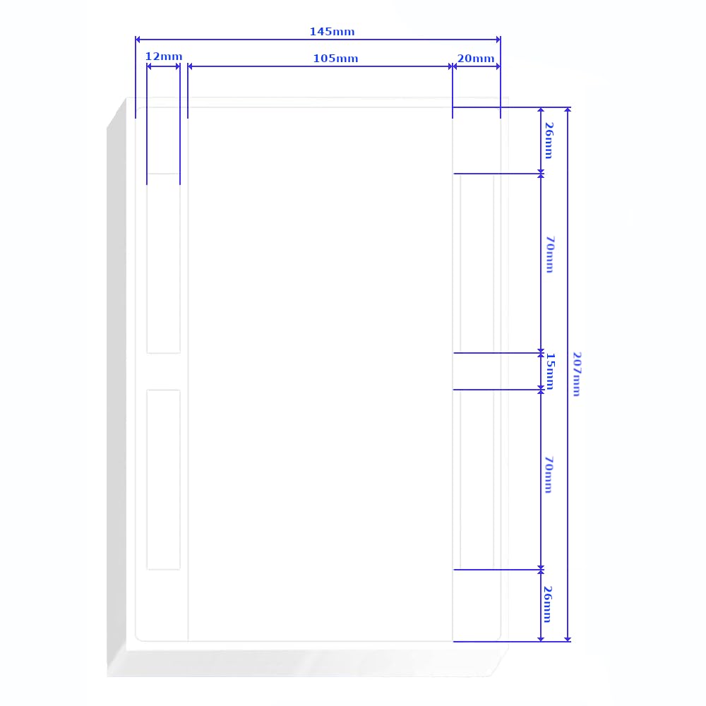 Etichette di spedizione per pacchetto DHL, DIN A5, etichette per spedizione, etichette di spedizione, etichette autoadesive (formato uguale a DHL 910-300-700) (5000)