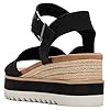 TOMS Women's Diana Wedge Sandal, Black Heavy Canvas, 5.5 UK #2