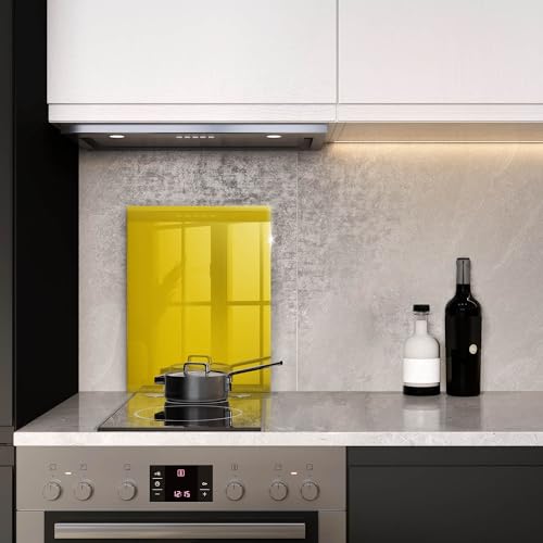 Plaque d'induction 40x52 cm jaune Wallfluent protection de cuisson - 4