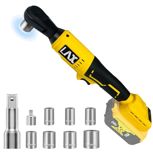 3/8' Brushless Ratchet Wrench Set for DEWALT 20V Max Battery, Electric Cordless Ratchet, 1/4'...