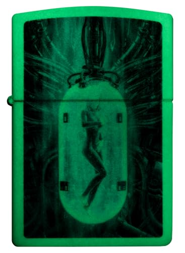Image of Zippo Tube Woman Design Glow in The Dark Matte Pocket Lighter