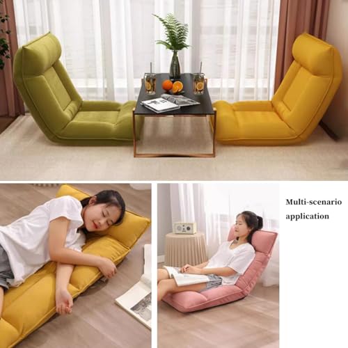 Chaise de sol pliable Générique avec dossier réglable 5 positions et appui-tête intégré