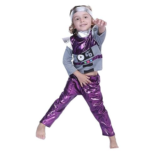 Disfraz de robot infantil ideal para juegos de rol en casa fiestas de cumpleaños y funciones de baile