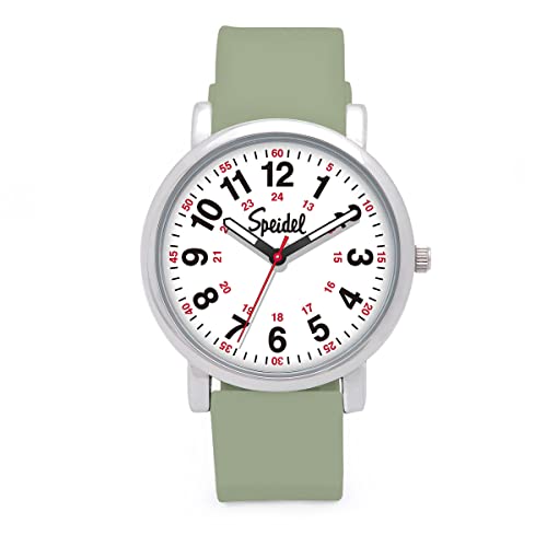Speidel Original Scrub Watch - Medical Scrub Colors, Easy Read Dial, Second Hand, Water Resistant