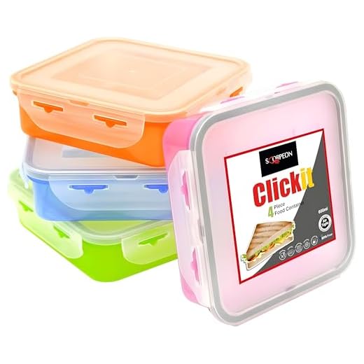 BPA-Free Meal Prep Containers | 4-Pack