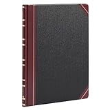 Boorum & Pease Series Columnar Book, 6 Column, 150 Page, Black/Red (1602 1/2-150-6)