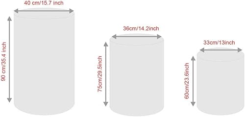 Miniatura 5 de Masha - Telón de fondo y cubierta de 3 cilindros (4 piezas) de princesa colorida para niña, fondo de fotografía de baby shower, fondo de cumpleaños