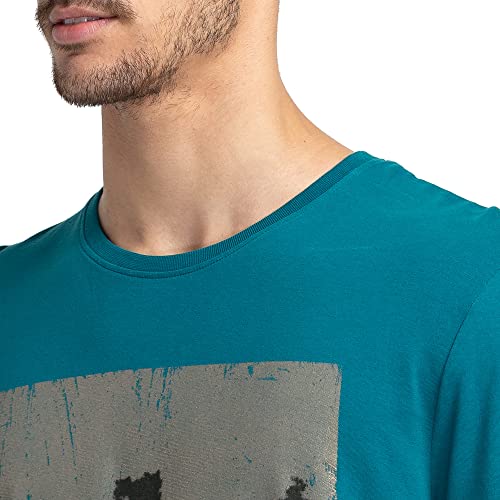 Image of Being Human Cactus Green Regular Fit Round Neck Men's T-Shirt Clothing