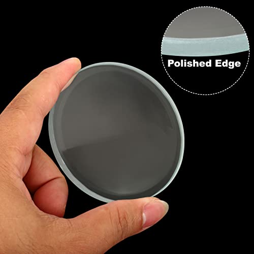 Image of PATIKIL 0.8 inch 1 inch (200mm 300mm) Focal Length Double Convex and Concave Lens Set, Glass Optically Polished Round Edges Lens for Physics Experiment Classroom, Clear
