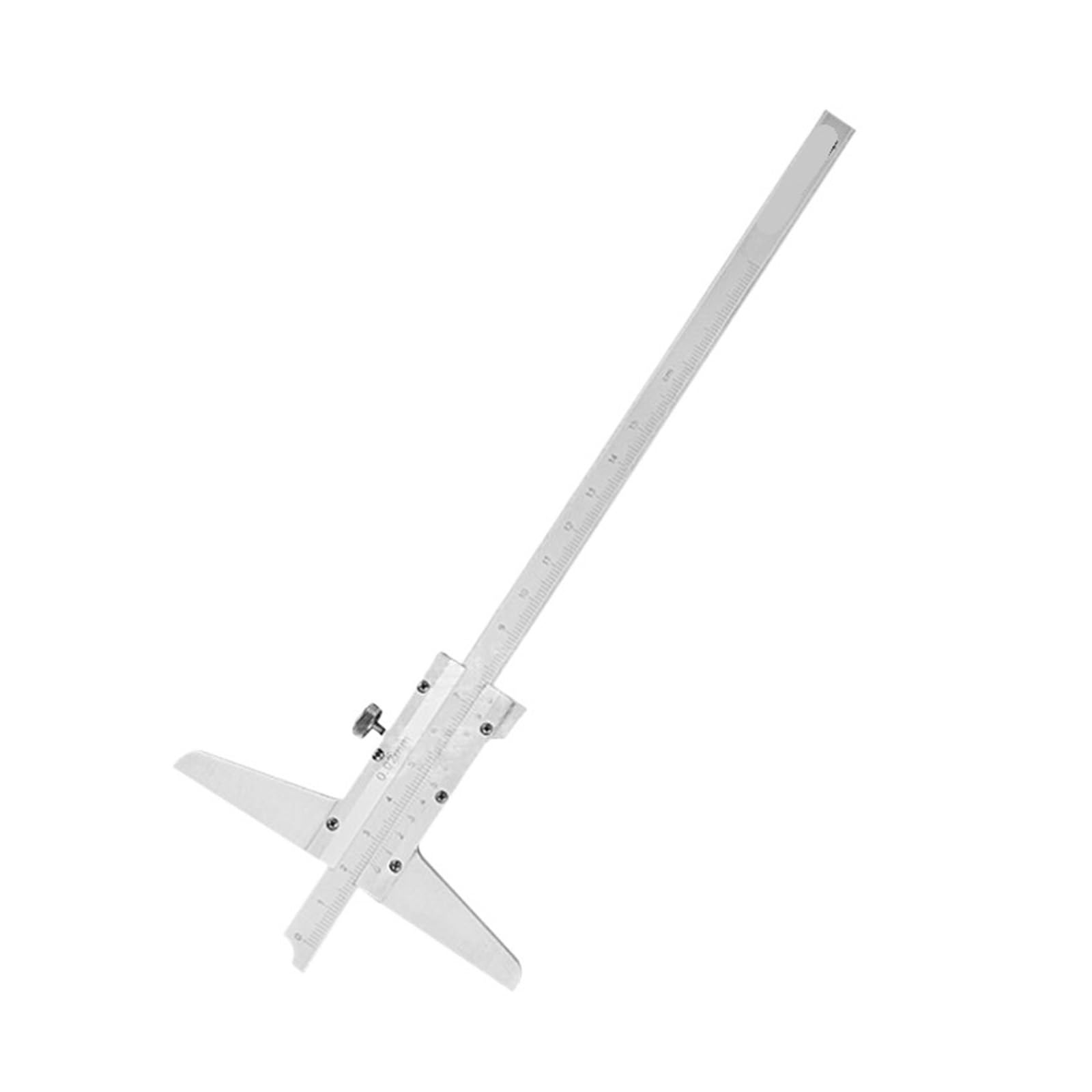 Calibro a corsoio di profondità in Acciaio Inossidabile da 0 a 500 mm Righello di profondità di precisione
