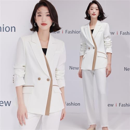 Women's 2 Piece Casual Outfits Blazer Jackets Formal Wedding Work Pants Suit Set Dressy2