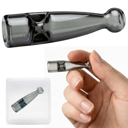Glass Cigarette Holder Compact Borosilicate Mouthpiece Portable Design Fits Standard Size Cigarettes Easy to Clean