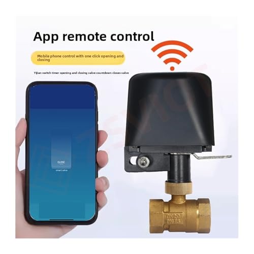 Válvula de bola inteligente TUYA DN15 WiFi Zigbee con brazo mecánico de seguridad 3