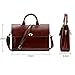 Leathario Mens Retro Leather Briefcase Laptop Bag Business Messenger Bag Cowhide Bag
