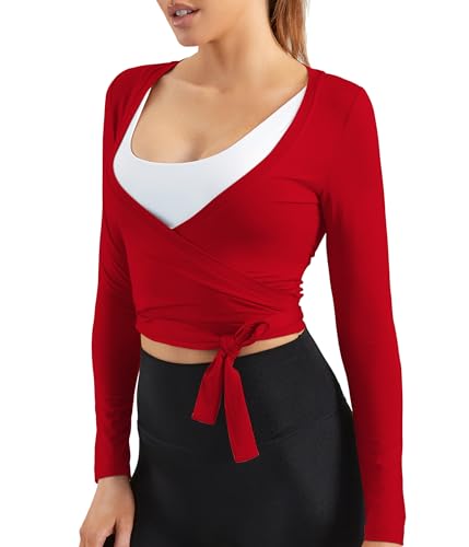 Image of Women Tie Front Shrug Long Sleeve Bolero Cardigan Lightweight Casual Tops