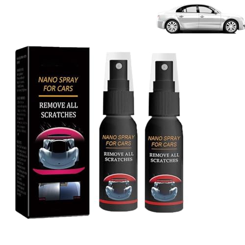 Nurafixauto Spray Kratzer Entfernen Quick Effect Coating Agent Multifunctional Coating Renewal Agent Instant Invisible Scratch Remover Long-Lasting Protection (30ML 2PCS)