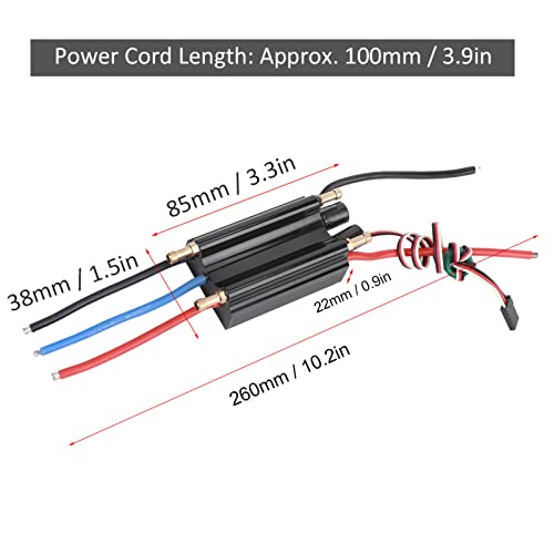 Controlador de velocidad 60A impermeable para actualizar lanchas RC 3