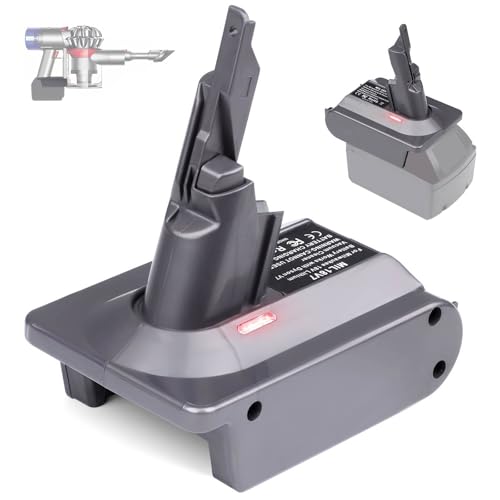 Image of for Dyson V7 Battery Adapter for Milwaukee 18V Battery Convert to for Dyson V7 SV11 Animal Cordless Stick Vacuum Cleaner Handheld Vacuum Converter (MIL18V7 Adapter only, No Battery)