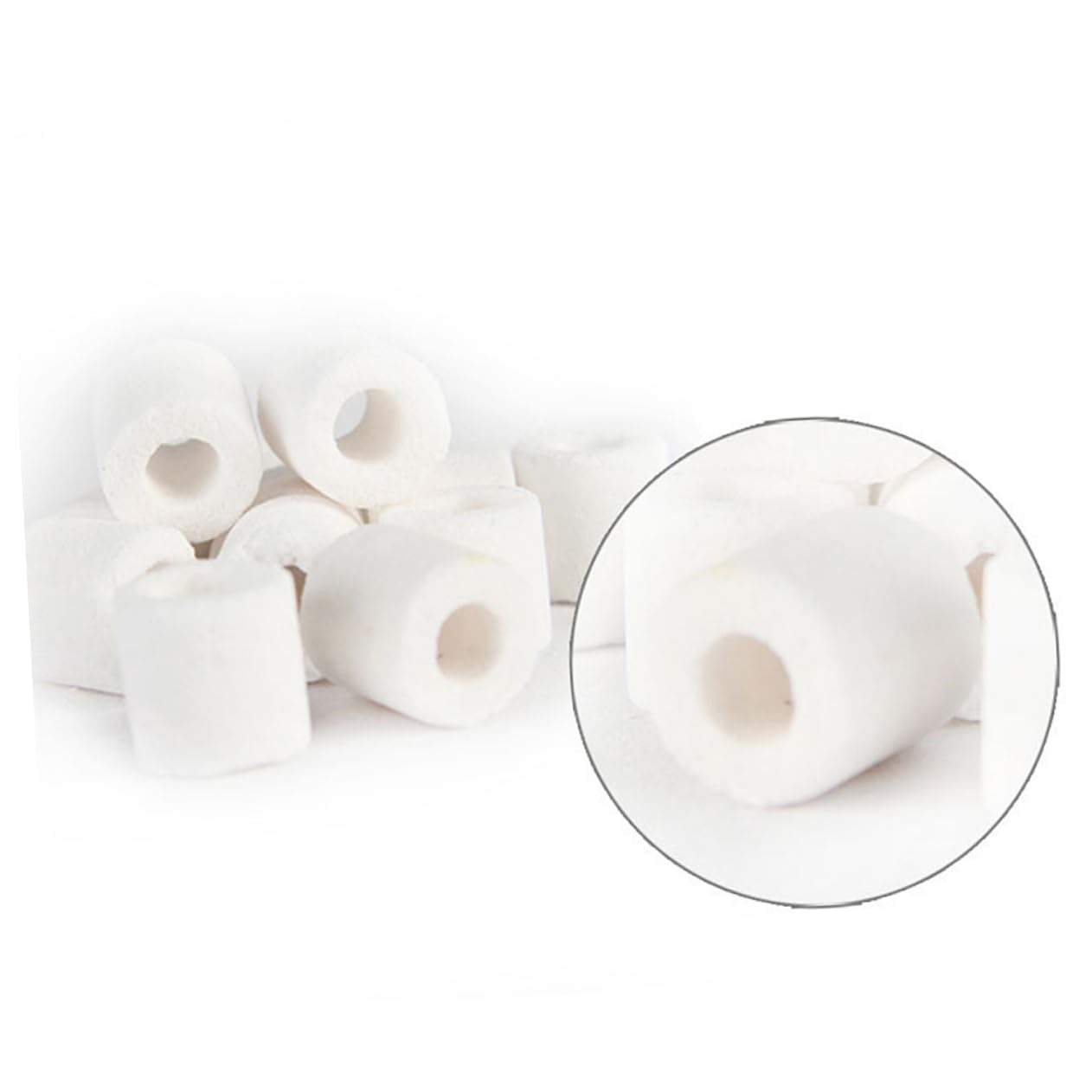 Housoutil 6packungen Bio Poröse Keramikringe Für Teich Und Aquarienfilter Pro Packung Mit Praktischer Mesh-Tasche Für Einfache Reinigung Für Süß Und Salzwasser