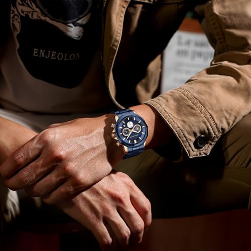 Image of Giordano Multi-Function Analog Watch for Men with Textured Dial, Classic Stainless Steel Strap and Date Function