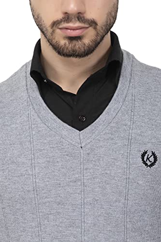 Image of Kvetoo V Neck Sleeveless Winter Wool Sweater for Men