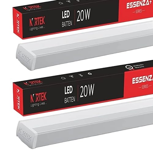 Image of Nortek Essenza+ 20 Watt Led Tubelight Warm White Led Tube Lights For Home Ideal For Living Room, Bedroom, Office, Commercial And Industrial Space Eco-Friendly, And Cost-Saving Led Light Pack Of 2