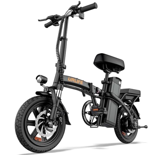 URLIFE Electric Bike for Adult, 20" Fat Tire Electric Bike, 80 Miles Long Range Ebike, 48V 13AH Battery, 7-Speed, Front Suspension All-Terrain E-Bike, UL 2849 Certified image 6
