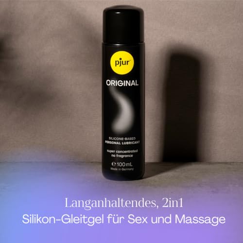 pjur ORIGINAL (100ml) - Premium Silikon-Gleitgel - lange Gleitfähigkeit ohne zu kleben - sehr ergiebig und...
