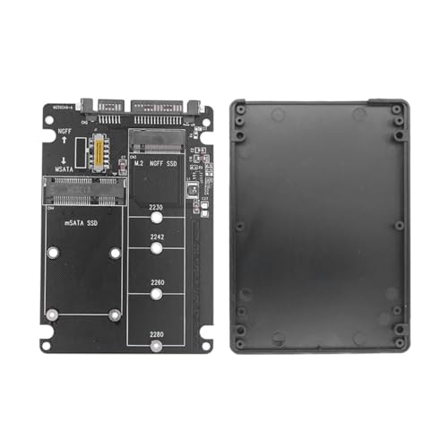 Adaptador Caja Enclosure 2 en 1 MSATA/M.2 a SATA III miniatura 1