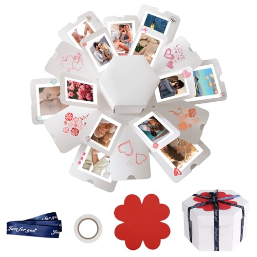 Scatola per esplosioni di compleanno, Surprise Box, scatola a sorpresa, scatola per esplosione, set fai da te, scatola per esplosione, scatola per foto