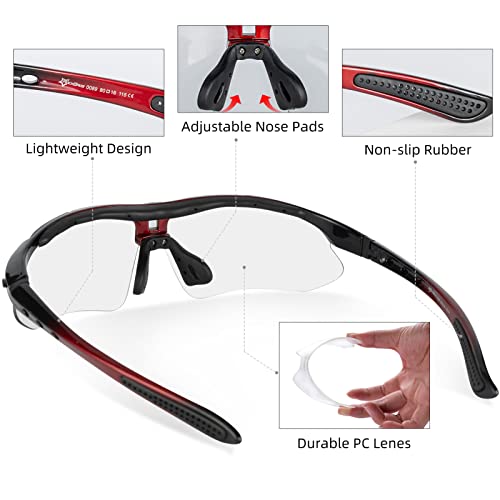 Rockbros Photochromic Sports Sunglasses Mens Cycling Glasses Mtb Biking Sunglasses, With Removable Elasctic Band #TOP4