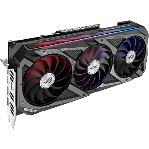 Image of ASUS ROG Strix NVIDIA GeForce RTX 3060 Ti V2 OC Edition Gaming Graphics Card (PCIe 4.0, 8GB GDDR6, LHR, HDMI 2.1, DisplayPort 1.4a, Axial-tech Fan Design, 2.9-slot, Super Alloy Power II, GPU Tweak II)