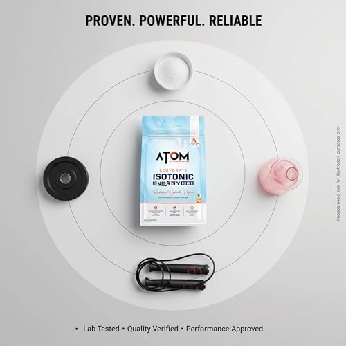 Image of AS-IT-IS ATOM Rehydrate Isotonic Energy Drink Zesty Melon, 1Kg - with BCAAs, Electrolytes & Minerals I Instant Sustained Energy Release, Designed for Athletes, Sportspersons, Gym-goers, & Physically Active Individuals