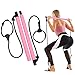 GLKEBY Kit de Barra de Pilates con Banda de Resistencia Ajustable Barra de Pilates portátil para Estiramiento, Yoga, Modelado, Ejercicio, Abdominales, Perder Peso (Pink)