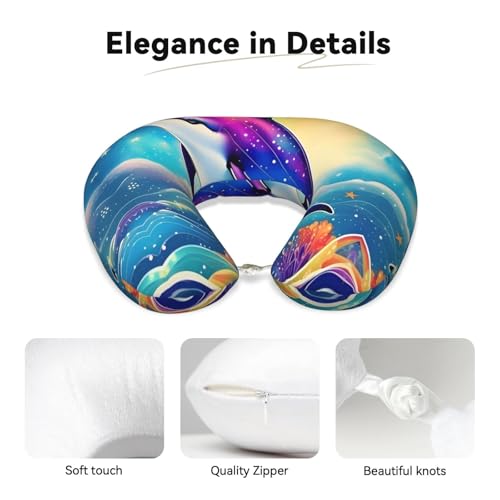 Almohada de viaje ergonómica de espuma viscoelástica miniatura 4
