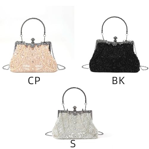 Sac de soirée avec perles de luxe pour mariage et grands cocktails chic