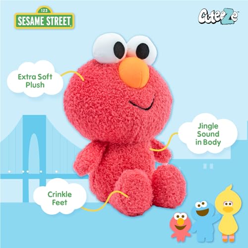 Image of Kids Preferred Sesame Street Elmo Baby's First Plush Stuffed Animal for Babies and Infants - 12 Inch Plush