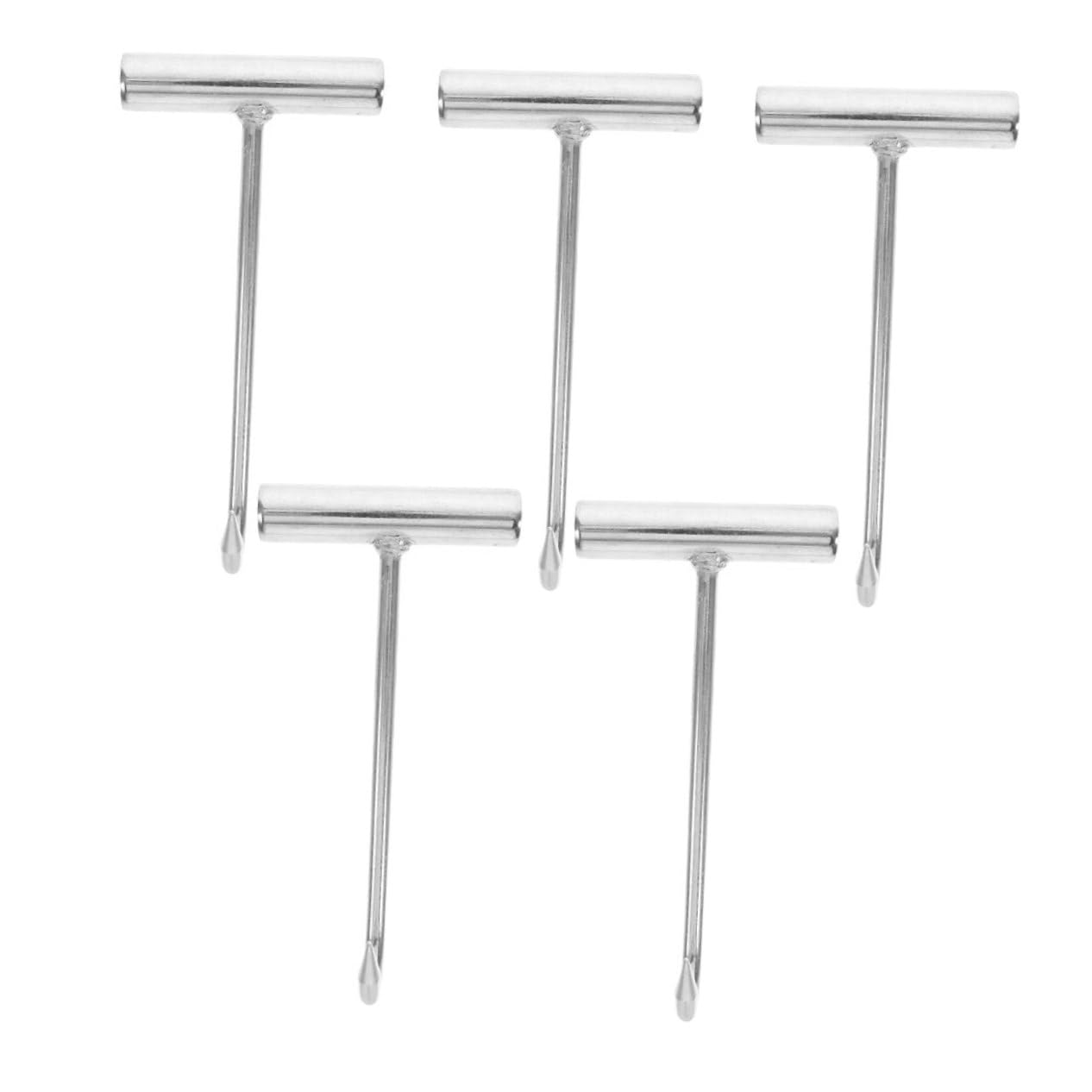 Garneck Gancio per Disossare Carne in Acciaio Inossidabile Manico Ergonomico a Forma di T, Set da 5 Pezzi, Facile da Pulire, per Ristorante e Barbecue
