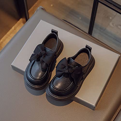 2 to 14 Kids Flat Sole Shoes Baby Leather Shoes Middle School Girls Single Shoe Girls Leather Shoes Bow Knot2