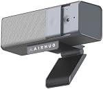 AIRHUG 3 in 1 1080P Webcam with Microphone & Speaker, USB Camera for Video Conferencing/Online Class/Gaming Live, Built-in Privacy Cover
