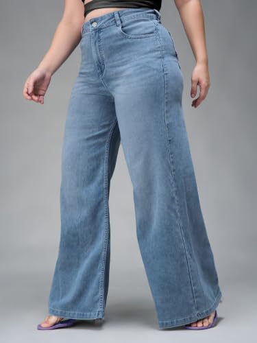 Image of Miss Chase A+ Women's High Rise Regular Stretchable Denim Bootcut Shaping Jeans