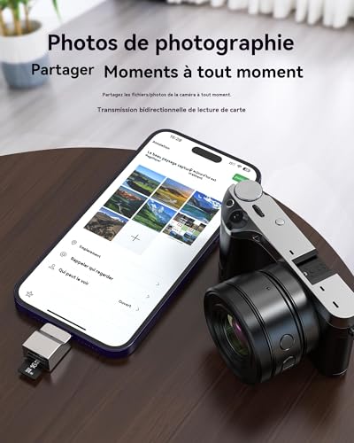 Adaptateur Micro SD Lightning Port USB pour Clé USB iPhone - 4