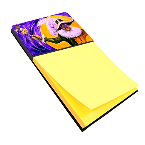 Caroline's Treasures Mardi Gras Hey Mister Refillable Sticky Note Holder or Postit Note Dispenser, 3.25 by 5.5