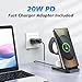 GuMosh 3 in1 Dual Coil Wireless Charger Station for Samsung,Wireless Charger Stand for Samsung,Foldable Fast Charging Station,Compatible with Galaxy Watch 7/6/5,Galaxy Earbuds, S25/S24 Ultra