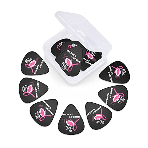 Lets Tackle Breast Cancer Lot de 12 médiators fins et épais pour guitares acoustiques électriques et basses - Les Beatles, Paul McCartney, John Lennon, RIngo Starr, George Harrison Lets Tackle Breast Cancer Lot de 12 médiators fins et épais pour guitares acoustiques électriques et basses – Image 7