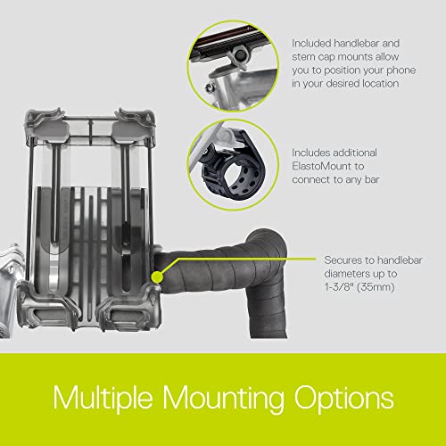 Hefty Bike Phone Mount By Delta Cycle - Premium Universal Bicycle Smartphone Holder Adjusts To Any Handlebar & Fits Any Phone Or Iphones - Easily Accessible On The Go - Hands-Free Access #TOP2