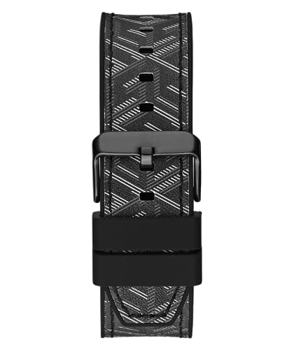 GUESS Stainless Steel Analog Black Dial Men's Watch-Gw0645G2 - Image 3
