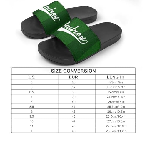 Custom Sports Slides Personalized Slippers - Baseball Sandals Quick Drying Softball Slippers Indoor Outdoor,Gifts for Men Youth Boy (Black,Style 27)2